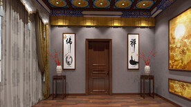 佛堂室内设计案例效果图