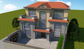 别墅建筑外观设计案例效果图