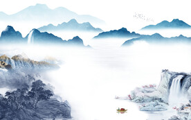 现代 简约意境山水 TIf分层