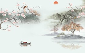 大气 简约意境山水 TIf分层