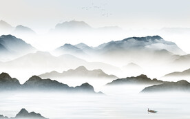 高清 中式新传山水 Tif分层