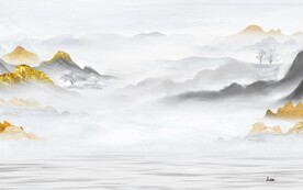 现代 新传中式山水 TIf分层