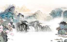 新款 新传中式山水 TIf分层