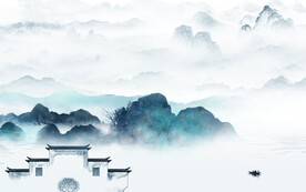 客厅 最新传山水画 TiF分层