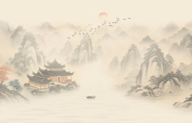 新中式意境山水画