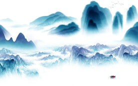 简约 意境简约山水 TIf分层