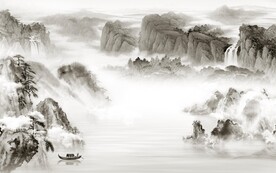 古风 意境简约山水 TIf分层