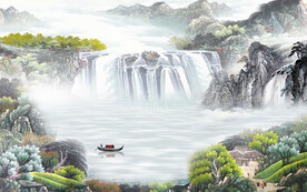 新款 新品大气山水 Tif分层