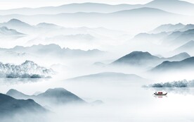 新款 高端中式山水 TIf分层