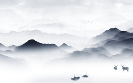 高雅 高端中式山水 TIf分层