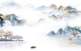 简约 高端中式山水 TIf分层