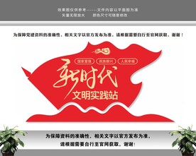 新时代文明实践站中心党建文化墙