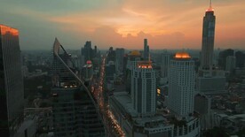 泰国曼谷城市日落旅游宣传视频