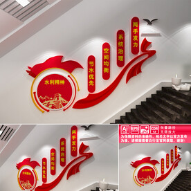 水利精神文化墙