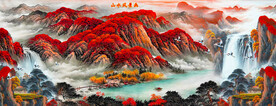 山水风景画