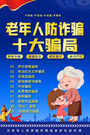 防诈骗宣传海报