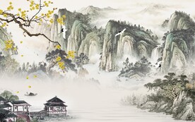 现代 新品意境山水 TIf分层