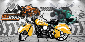 机车摩托车涂鸦