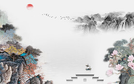 大气 高清简意山水 TIf分层