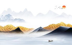 新款 极简客厅山水 Tif分层