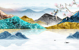 新款 人气山水新图 TIF分层