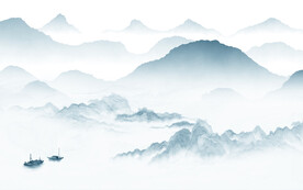 简约 新传清晰山水 TIF分层