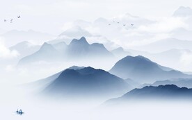 简约 新品中式山水 TiF分层