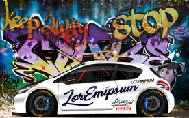 机车跑车背景墙