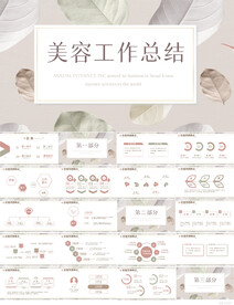 美容工作总结汇报计划动态PPT