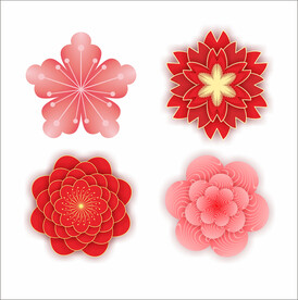 花朵设计CDR矢量图案
