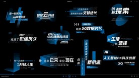 科技字幕ae模板