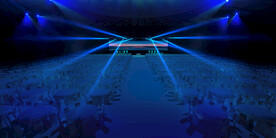 蓝色舞台灯光背景