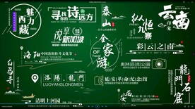 旅游景区景点文字标注ae模板