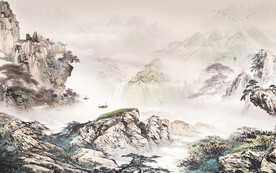 高档 最新现代山水 TIf分层