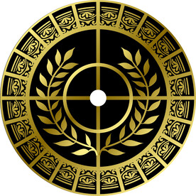 圆形橄榄叶花纹