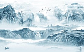 最新 意境清晰山水 TiF分层