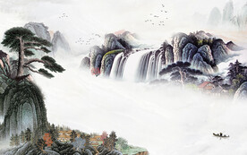 高清 意境清晰山水 TiF分层