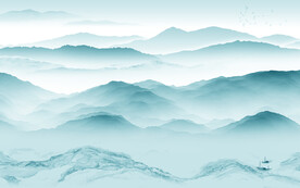 简约 意境清晰山水 TiF分层