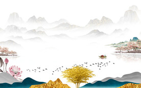 爆款 高档意境山水 TiF分层