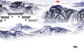 新款 意境新山水画 TiF分层