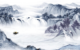 高端 爆款中式山水 TiF分层