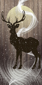 现代轻奢抽象线条光影玄关