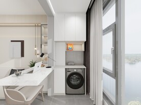 开放式生活阳台效果图