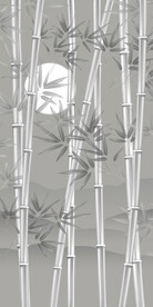 古典中式竹报平安竹子玄关