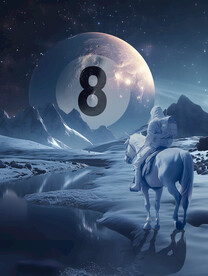 创意宇宙骑马太空系列台球广告