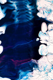 蓝色流体渐变科技线条背景