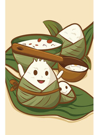 原创手绘端午海报