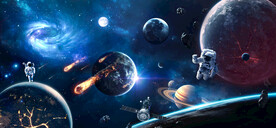 宇宙星球外太空陨石银河黑洞背景