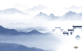 新传 大气意境山水 TIF分层