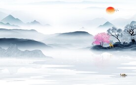 新品 大气意境山水 TIF分层